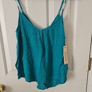 3/$18 Roxy Teal Camisole Top